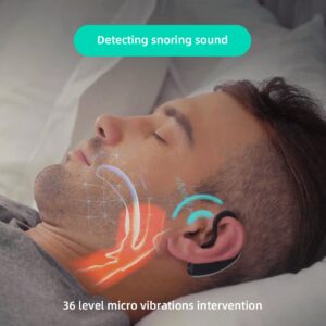 AI Bluetooth Anti-Snoring Smart Earset with Sleep Analysis | 24H Rechargeable Snore Stopper